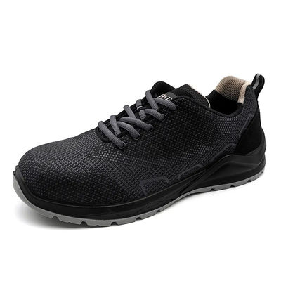 Αγορά Μαύρα Steel Toe Work Shoes Fly Knit / Αντι Smashing Ασφαλιστικά Παπούτσια online manufacture