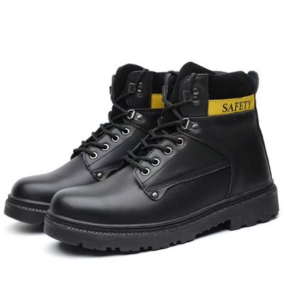Αγορά Ελαφρύ στυλ Martin Boots Κίτρινο Μαύρο Υψηλό Πάνω Εργασιακές Μπότες Για Άνδρες online manufacture