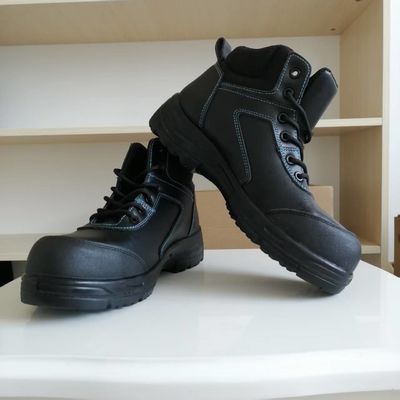 Αγορά Ενδιάμεση σόλα Kevlar Safety Shoes από γνήσιο δέρμα για εργασία ασφαλείας OEM online manufacture