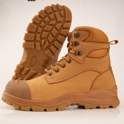Αγορά OEM σιταριού PU+TPU Wok παπούτσια Nucuck Safety Boots Steel Toe Steel Midsole Safety Shoes Martin Εργασιακές μπότες online manufacture
