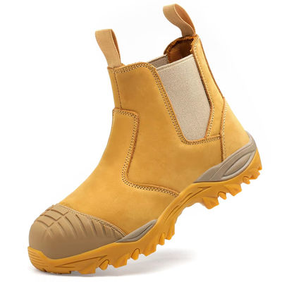 Ανερόστεγες μπότες ασφαλείας από δέρμα Nubuck για άντρες