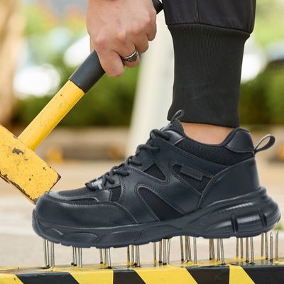 Βιομηχανική Ασφάλεια Αεροπορικά πλεκτά και μικροϊνών Εργασιακά παπούτσια με ατσάλινα δάχτυλα για εργαζόμενους Unisex