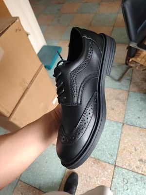 Άνετα παπούτσια ασφαλείας παπούτσια δερμάτινα παπούτσια ασφαλείας χάλυβα για τα παπούτσια για τους άνδρες Kevlar Work Shoes